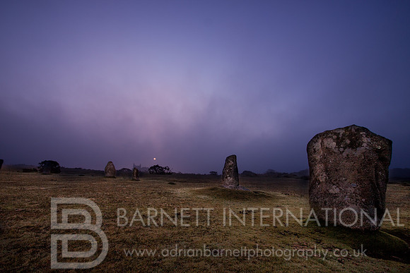 The Hurlers at Minions, Bodmin Moor, Cornwall