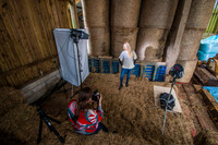 Behind the Scenes at a Fashion Shoot in a Barn for Barnett Photo Studio