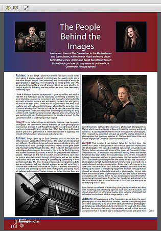 Magazine Article by Adrian and Bergit Barnett