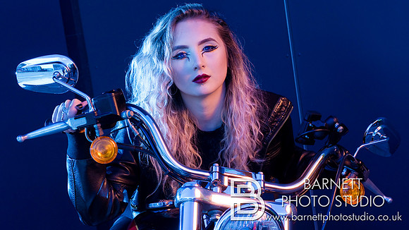 Lydia & her Harley Davidson