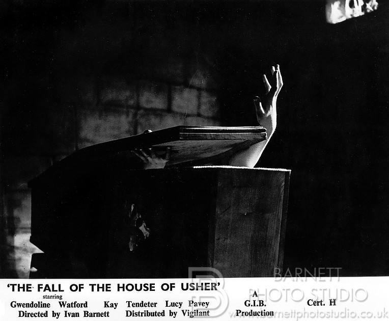 GIB Films promotional image for The Fall of The House of Usher (1949)