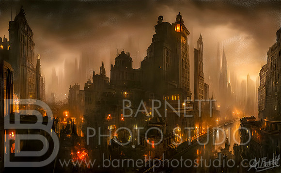 Digital Artwork Dangerous Night City