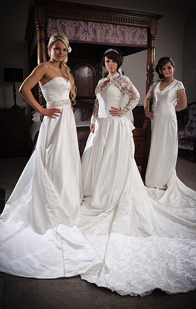 Wedding Dresses at Boringdon Hall, Devon